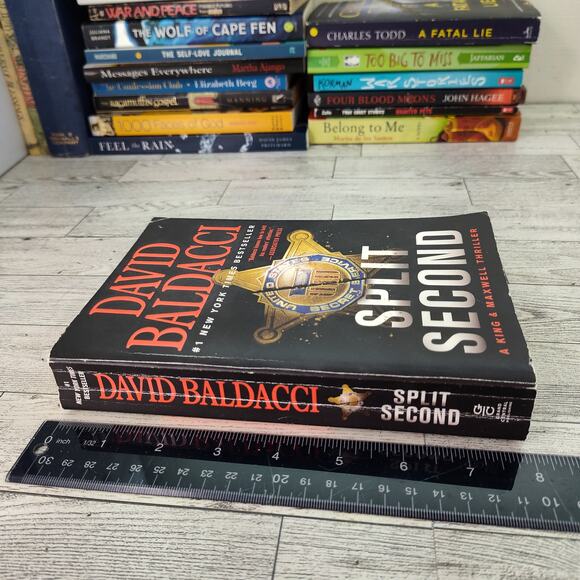 SPLIT SECOND King & Maxwell Thriller David Baldacci Trade Paperback 2021 Edition - Picture 6 of 10
